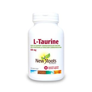 Confezione di L-Taurina 90 Capsule Vegetali, un integratore naturale che supporta l'energia, la salute cardiovascolare e il benessere cerebrale, la qualità vegana del prodotto e la sua formulazione pura, ideale per chi cerca un supporto energetico e nutrizionale