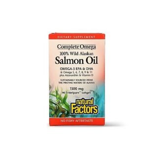 OLIO DI SALMONE SELVATICO DELL ALASKA il prodotto di punta del suo genere fornendo l’intero spettro di 17 acidi grassi sinergicamente attivi (inclusi omega 3, 5, 6, 7, 8 e 9)