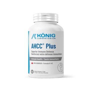 Confezione di AHCC Plus 60 capsule vegetali – integratore immunomodulante a base di estratto di funghi