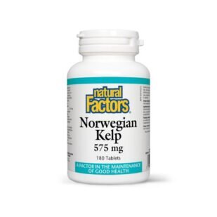 Confezione di integratore Alga Kelp Norvegese, fonte naturale di iodio per il supporto della tiroide e del metabolismo.