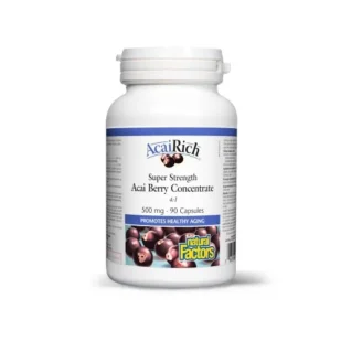 Integratore ACAI RICH con bacche di acai per energia naturale, antiossidante potente e supporto alla pelle e al benessere