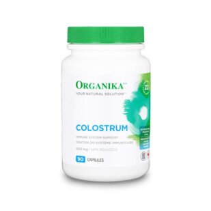 Confezione di integratore Colostro Concentrato, ricco di immunoglobuline e fattori di crescita per il supporto del sistema immunitario e intestinale.