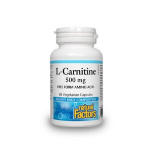 Confezione di integratore Carnitina con Aminoacidi Ramificati (BCAA), supporto energetico per sportivi, resistenza e recupero muscolare.