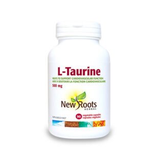 Confezione di L-Taurina 90 capsule vegetali, integratore per energia, concentrazione e supporto muscolare.