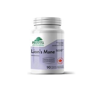 Confezione di integratore Lion’s Mane a base di estratto di Hericium erinaceus, per memoria e funzione cognitiv
