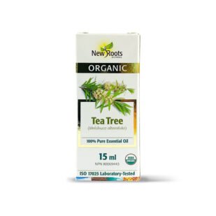 Botiglia di Olio Essenziale di Melaleuca Biologico (Tea Tree Oil), purificante e naturale per pelle, igiene e benessere respiratorio.