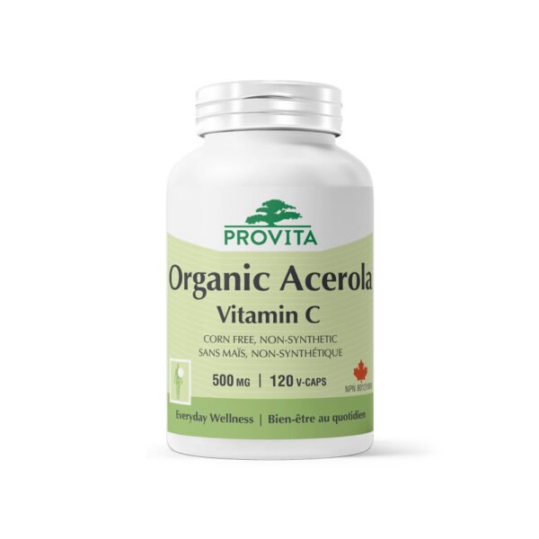 Integratore di Vitamina C Naturale da Acerola, supporto per il sistema immunitario, energia e salute della pelle